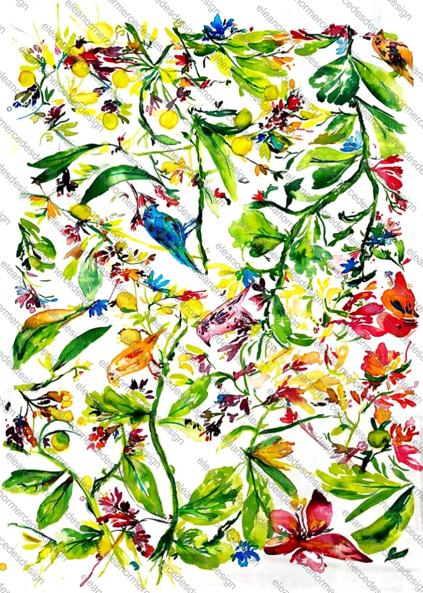 Flora and Fauna Light Ground Repeat